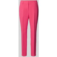 s.Oliver BLACK LABEL Slim Fit Stoffhose mit Bügelfalten in Pink, Größe 34 von s.Oliver BLACK LABEL