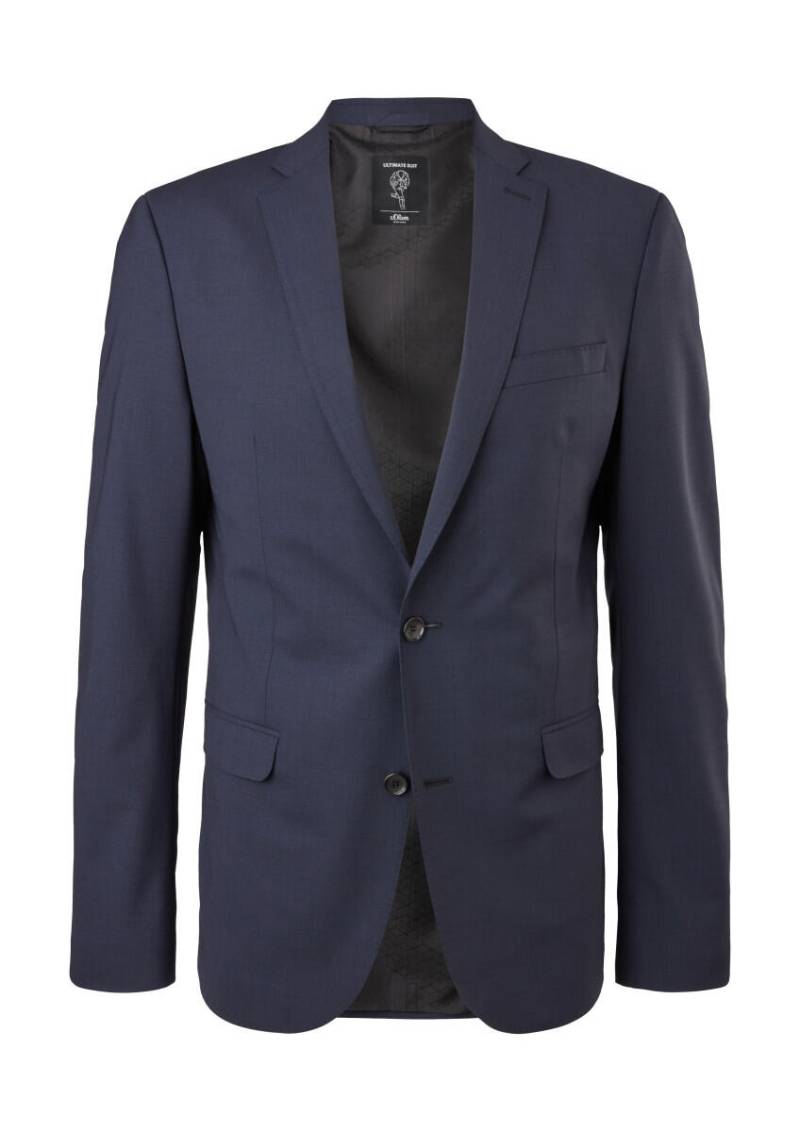 s.Oliver BLACK LABEL - Slim Fit: Sakko mit Hyperstretch blau - Gr. - 52 von s.Oliver BLACK LABEL