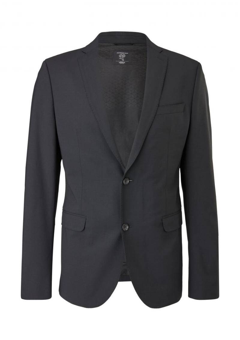 s.Oliver BLACK LABEL - Slim Fit: Sakko mit Hyperstretch schwarz - Gr. - 46 von s.Oliver BLACK LABEL