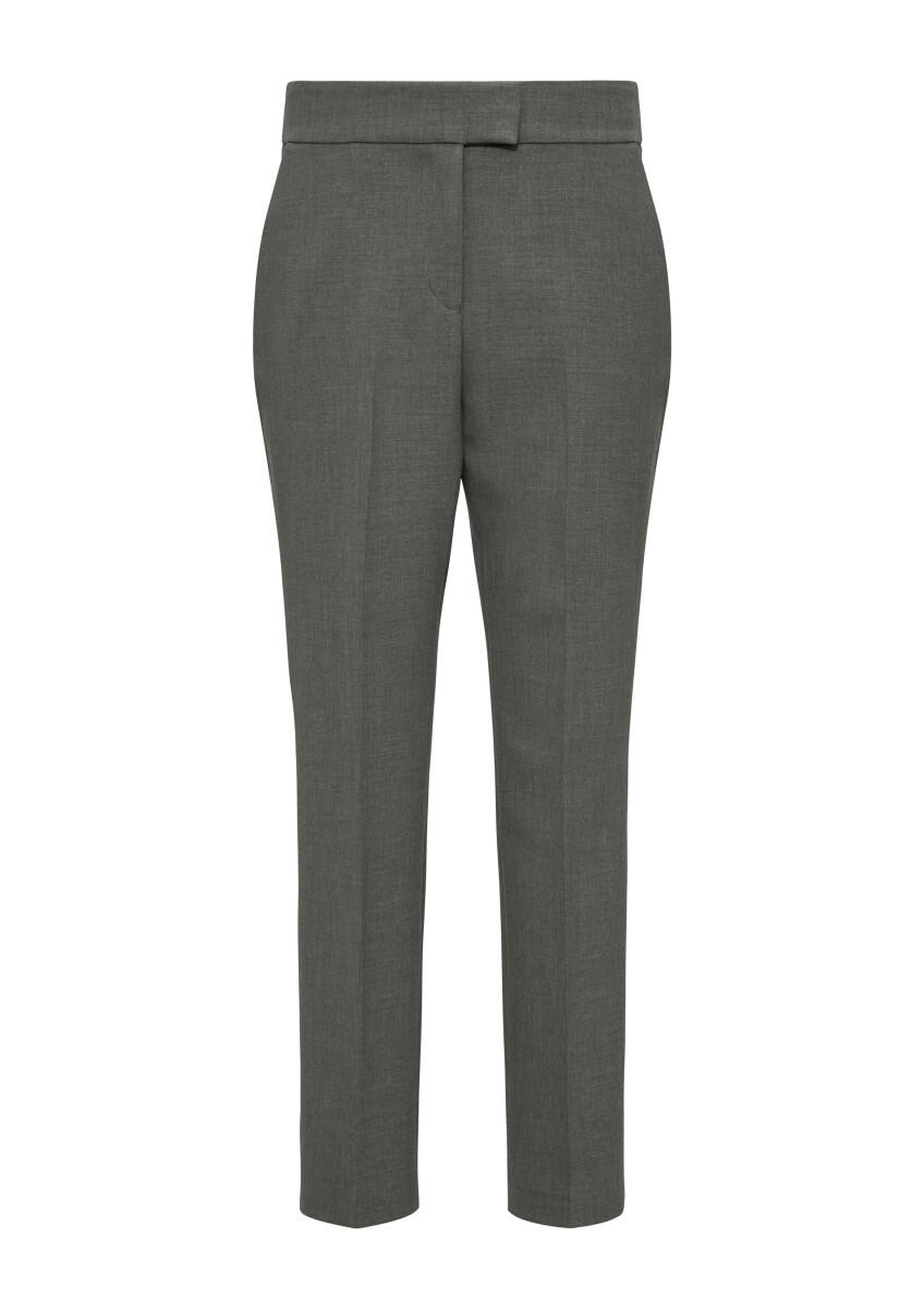 s.Oliver BLACK LABEL - Slim: Cigarette Pants in Ankle-Länge grau - Gr. - 46 von s.Oliver BLACK LABEL