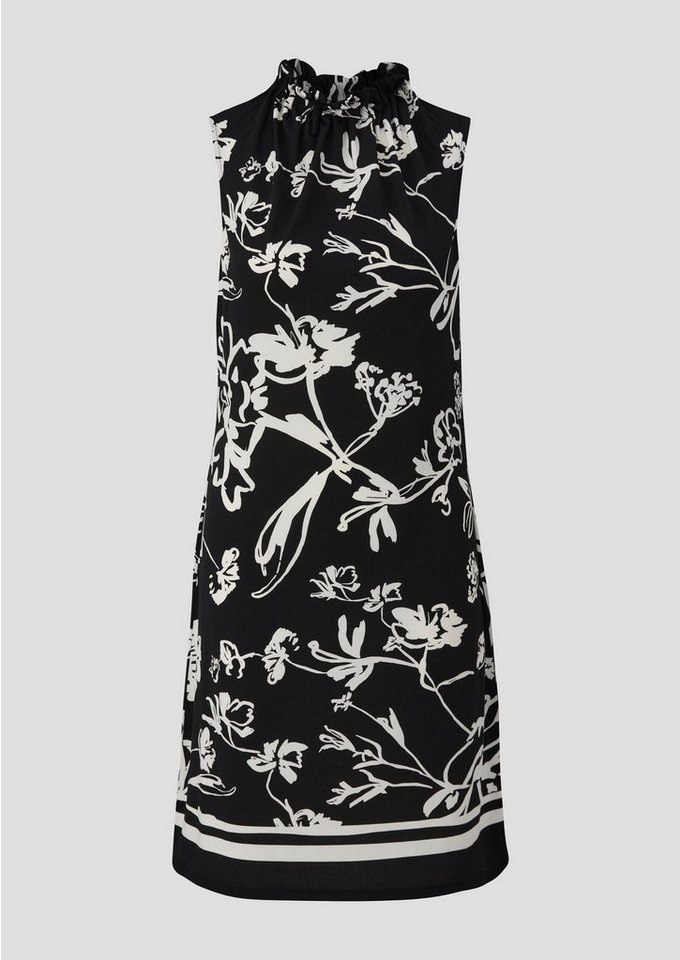 s.Oliver BLACK LABEL Sommerkleid Kleid, GREY/BLACK von s.Oliver BLACK LABEL