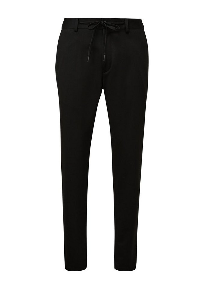 s.Oliver BLACK LABEL Stoffhose Slim-Fit Anzughose aus Stretch-Jersey - Gerade von s.Oliver BLACK LABEL