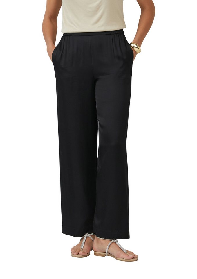s.Oliver BLACK LABEL Stoffhose Sommerhose mit elastischem Bund von s.Oliver BLACK LABEL