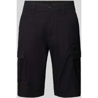s.Oliver BLACK LABEL Straight Leg Cargohose mit Cargotaschen in Black, Größe 31 von s.Oliver BLACK LABEL