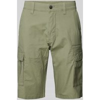 s.Oliver BLACK LABEL Straight Leg Cargohose mit Cargotaschen in Oliv, Größe 34 von s.Oliver BLACK LABEL