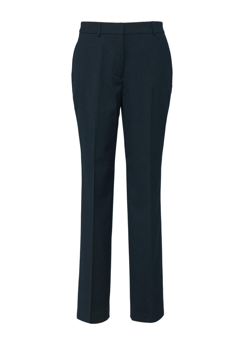 s.Oliver BLACK LABEL - Straight-Leg-Hose aus Viskosemix blau - Gr. - 46/REG von s.Oliver BLACK LABEL