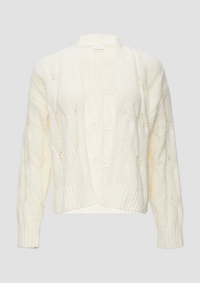 s.Oliver BLACK LABEL Strickjacke Weicher Cardigan mit Zopfmuster von s.Oliver BLACK LABEL