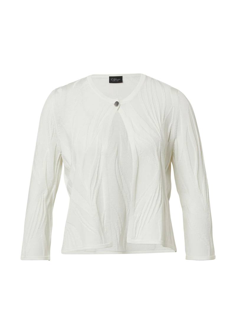 s.Oliver BLACK LABEL - Strickjacke creme - Gr. - 40 von s.Oliver BLACK LABEL