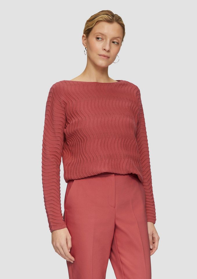 s.Oliver BLACK LABEL Strickpullover Feinstrickpullover mit Wellenstruktur von s.Oliver BLACK LABEL