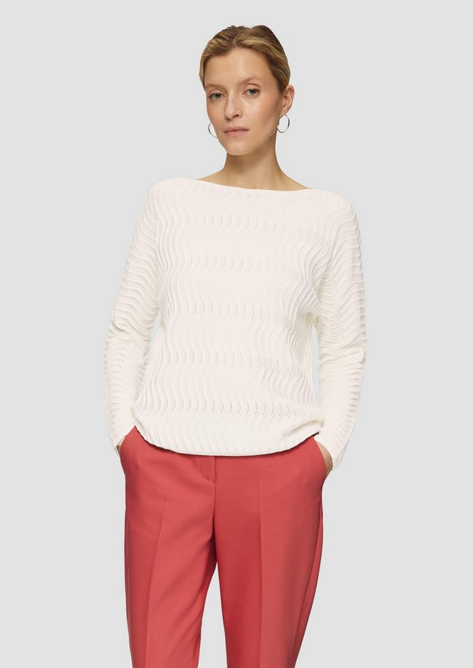 s.Oliver BLACK LABEL Strickpullover Feinstrickpullover mit Wellenstruktur von s.Oliver BLACK LABEL
