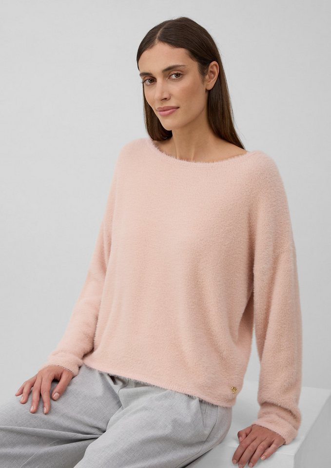 s.Oliver BLACK LABEL Strickpullover Flauschiger Pullover mit U-Boot-Ausschnitt s.Oliver BLACK LABEL Strickpullover Flauschiger Pullover mit U-Boot-Ausschnitt von s.Oliver BLACK LABEL