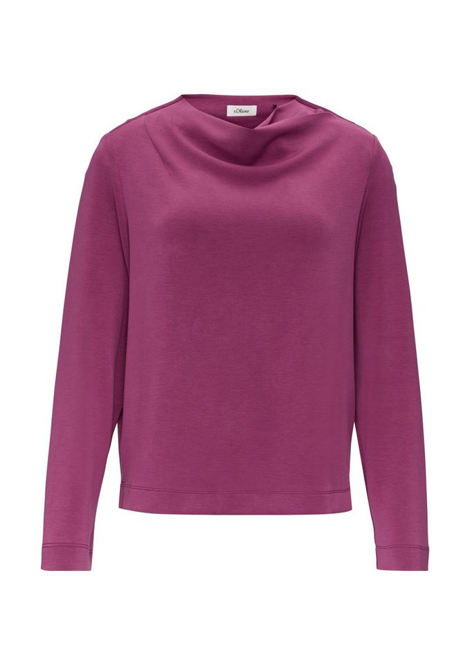 s.Oliver BLACK LABEL Strickpullover Langarmshirt - Regular Fit von s.Oliver BLACK LABEL