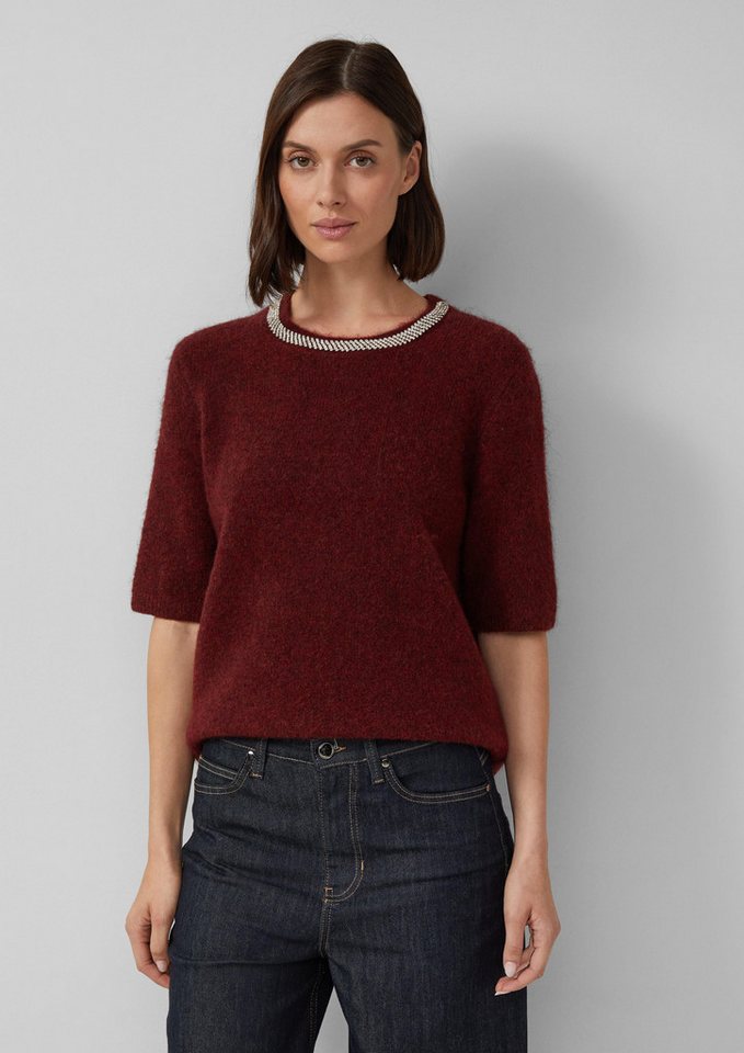 s.Oliver BLACK LABEL Strickpullover Softer Kurzarm-Pullover aus Wollmix s.Oliver BLACK LABEL Strickpullover Softer Kurzarm-Pullover aus Wollmix von s.Oliver BLACK LABEL