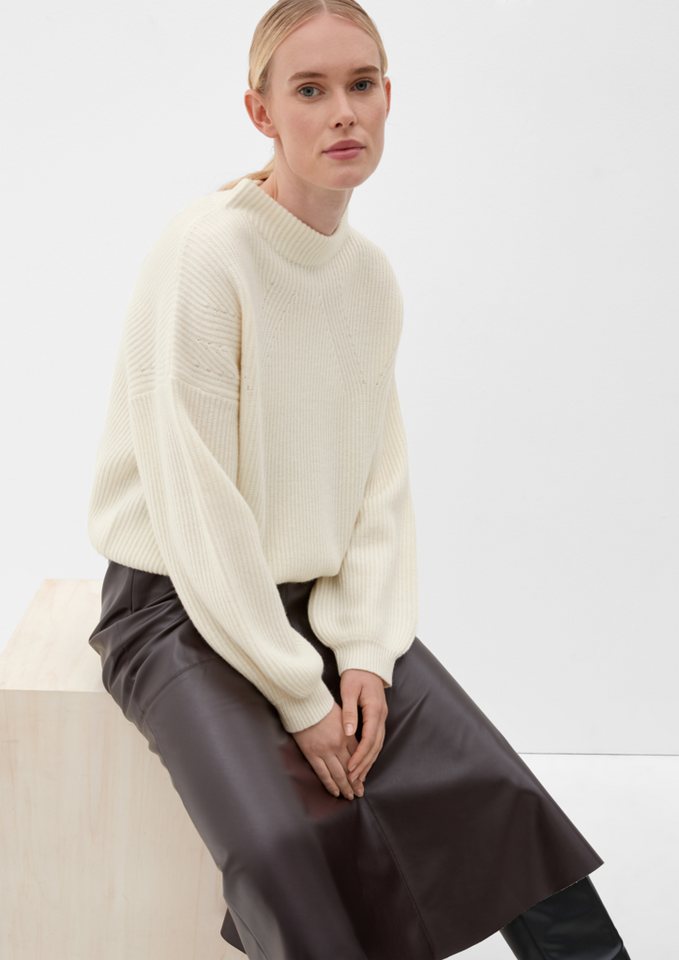 s.Oliver BLACK LABEL Strickpullover Strickpullover aus Wollmix von s.Oliver BLACK LABEL