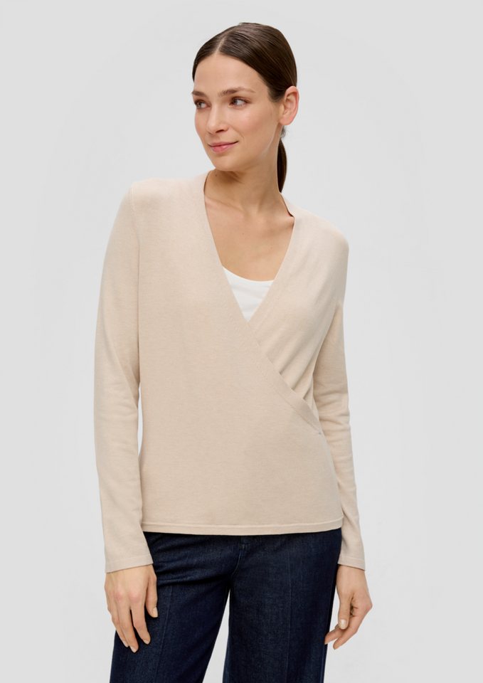 s.Oliver BLACK LABEL Strickpullover Strickpullover in Wickel-Optik von s.Oliver BLACK LABEL