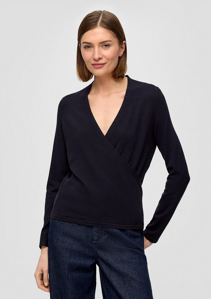 s.Oliver BLACK LABEL Strickpullover Strickpullover in Wickel-Optik von s.Oliver BLACK LABEL