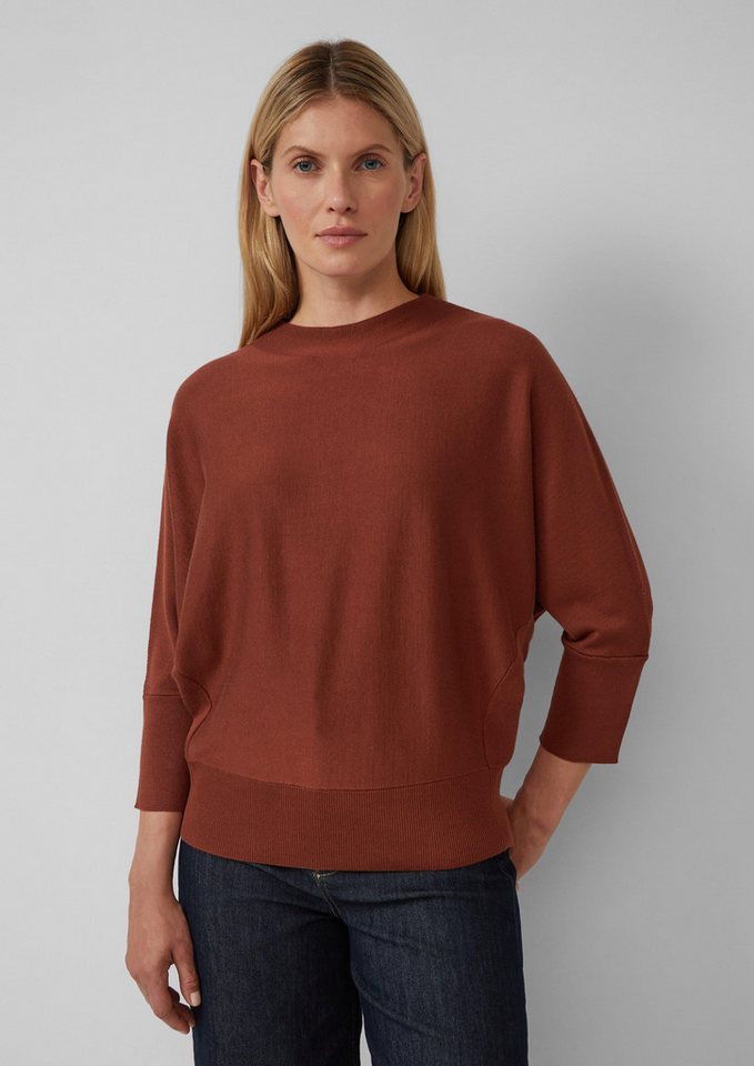 s.Oliver BLACK LABEL Strickpullover Strickpullover mit Fledermausärmeln und Rippbündchen von s.Oliver BLACK LABEL