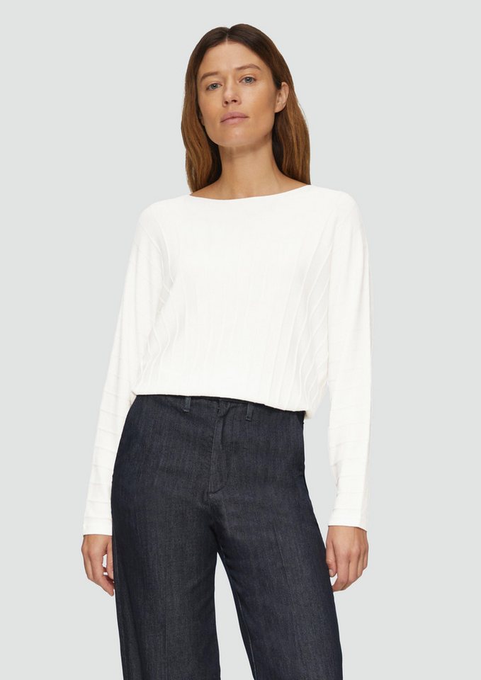 s.Oliver BLACK LABEL Strickpullover Strickpullover mit Fledermausarm und Strukturmuster von s.Oliver BLACK LABEL