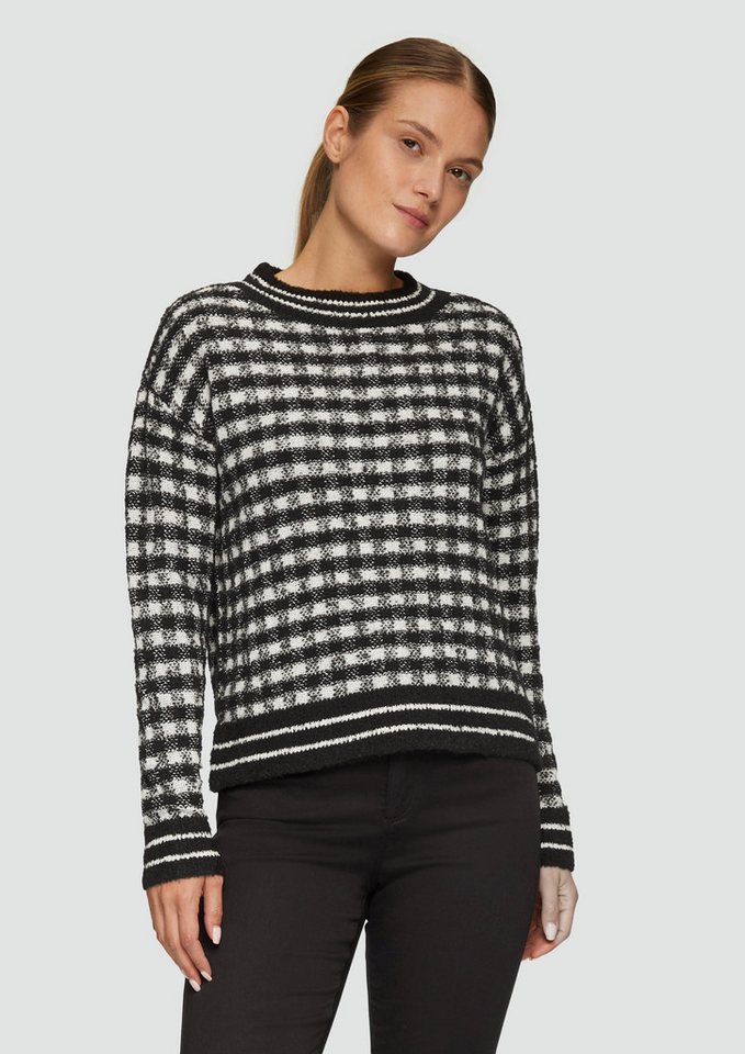s.Oliver BLACK LABEL Strickpullover Strickpullover mit Karomuster Streifen-Detail s.Oliver BLACK LABEL Strickpullover Strickpullover mit Karomuster Streifen-Detail von s.Oliver BLACK LABEL