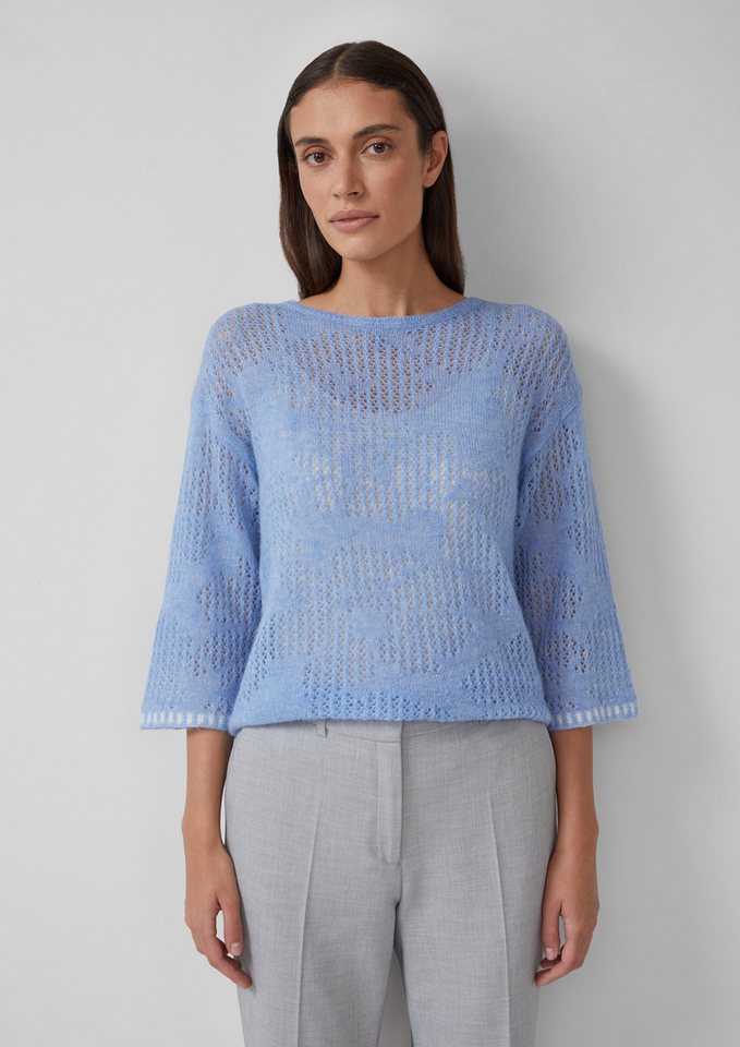 s.Oliver BLACK LABEL Strickpullover Leichter Pullover aus Alpakamix von s.Oliver BLACK LABEL