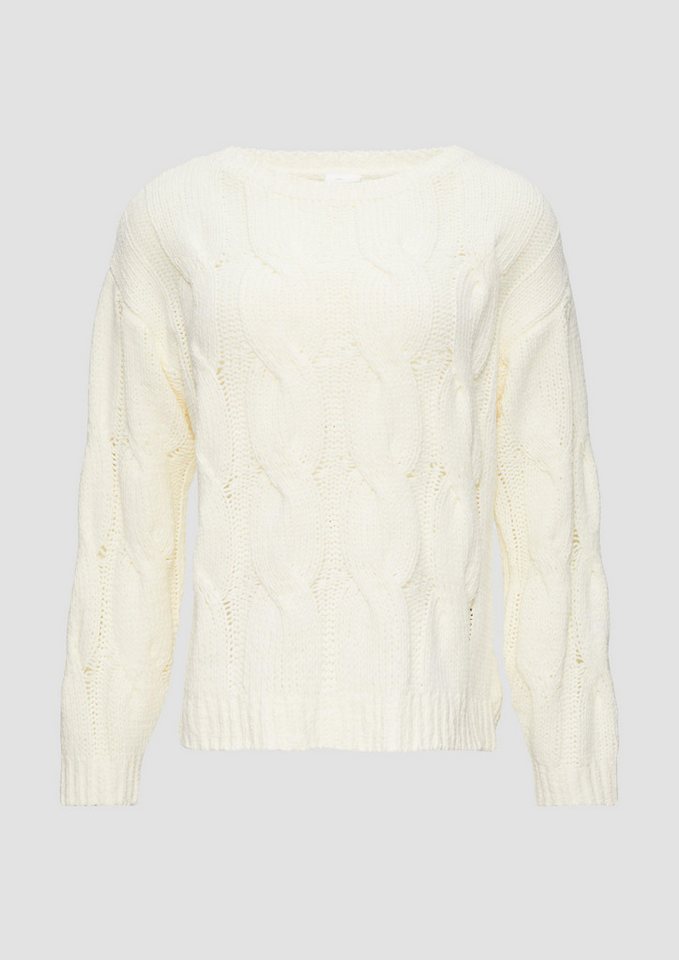 s.Oliver BLACK LABEL Strickpullover Weicher Strickpullover mit Zopfmuster von s.Oliver BLACK LABEL