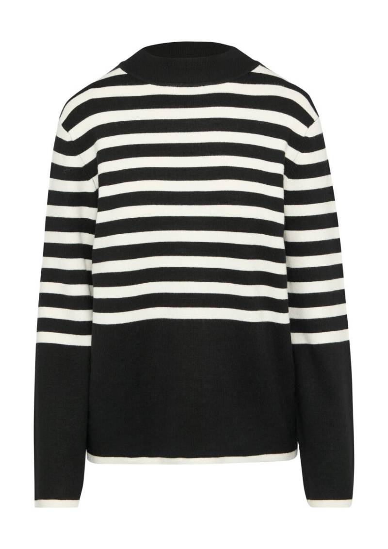 s.Oliver BLACK LABEL - Strickpullover aus Viskose-Mix mit Stehkragen schwarz - Gr. - 34 von s.Oliver BLACK LABEL