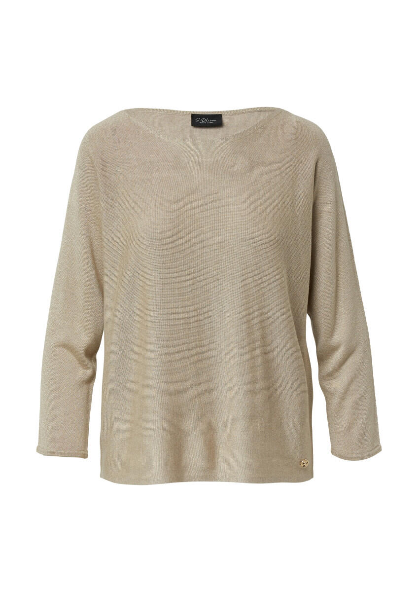 s.Oliver BLACK LABEL - Strickpullover beige - Gr. - 42 von s.Oliver BLACK LABEL