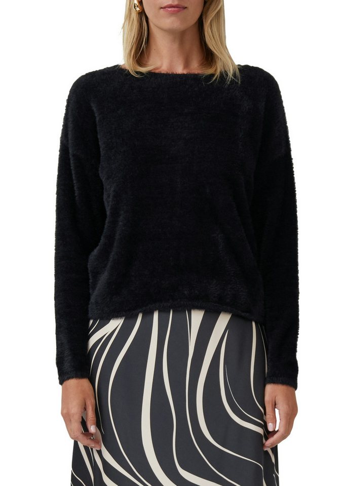 s.Oliver BLACK LABEL Strickpullover flauschig, mit U-Boot-Ausschnitt von s.Oliver BLACK LABEL