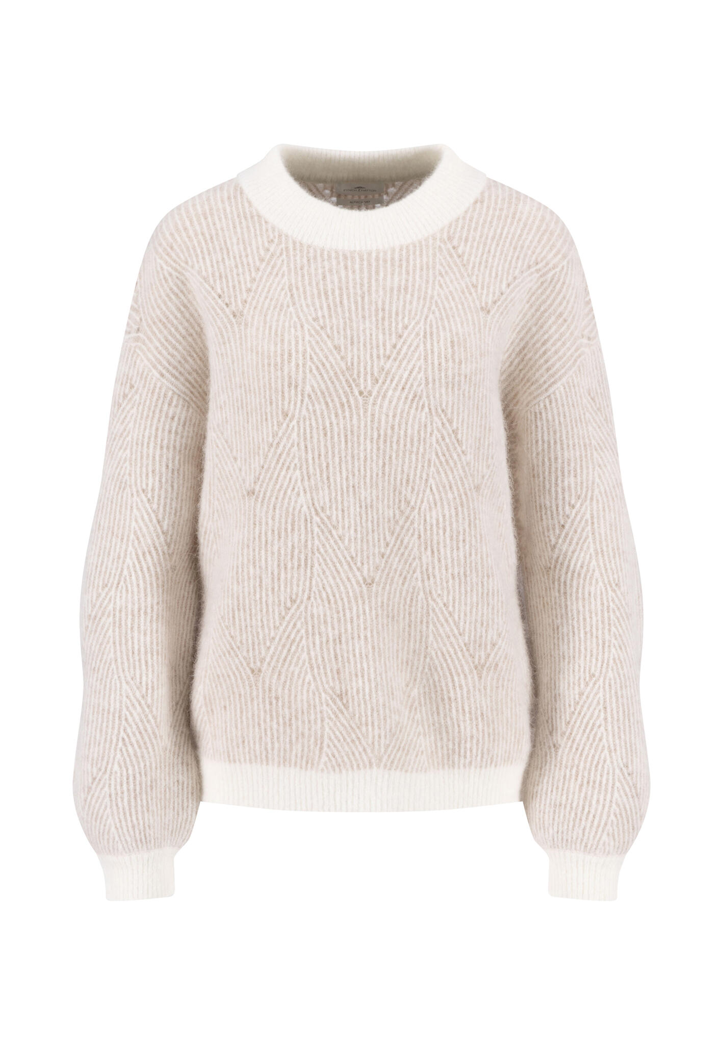 FYNCH-HATTON - PULLOVER TULIPS HAIRY YARN *RWS cappucchino - Gr. - XL von FYNCH-HATTON