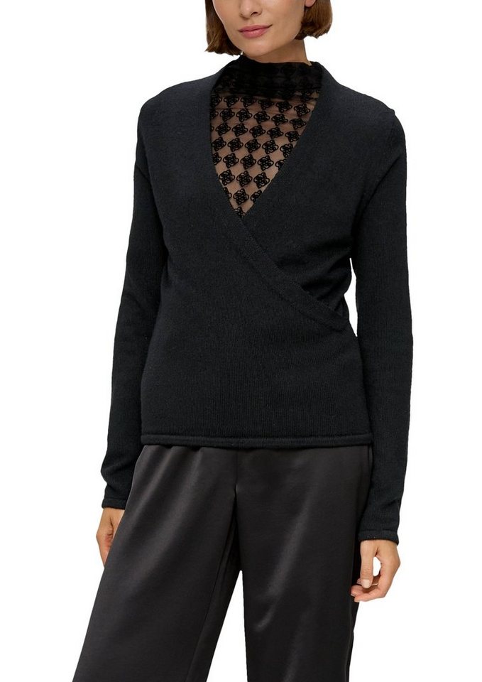 s.Oliver BLACK LABEL Strickpullover in Wickel-Optik von s.Oliver BLACK LABEL