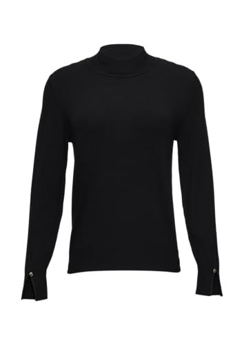 s.Oliver BLACK LABEL Strickpullover mit Schlitz am Ärmel schwarz 40 von s.Oliver BLACK LABEL
