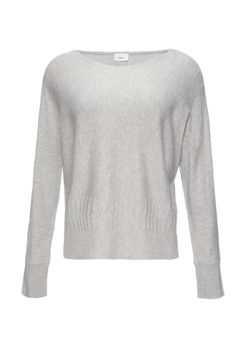 s.Oliver BLACK LABEL Strickpullover mit Strukturmuster am Saum Taubengrau 48 von s.Oliver BLACK LABEL