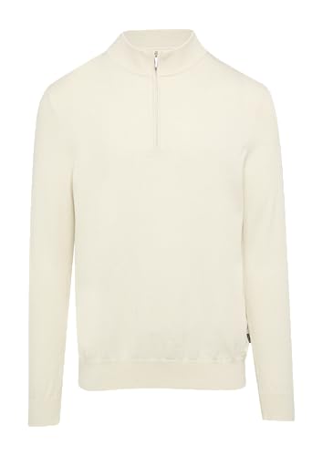 s.Oliver BLACK LABEL Strickpullover mit Troyer-Kragen und Seide wollweiß 3XL von s.Oliver BLACK LABEL