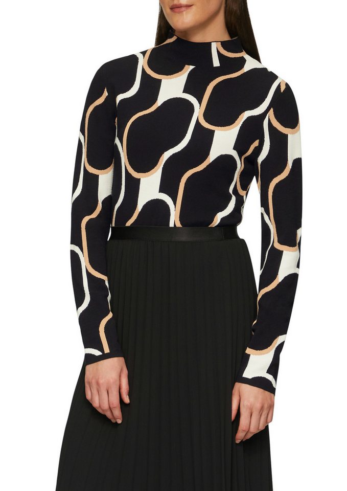 s.Oliver BLACK LABEL Strickpullover mit grafischem Muster von s.Oliver BLACK LABEL