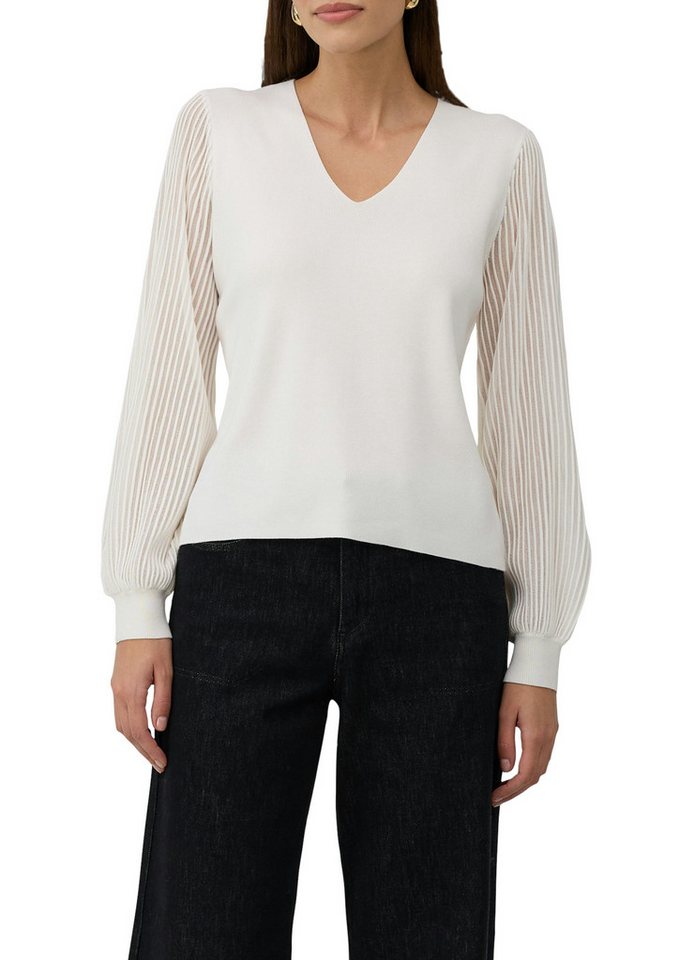 s.Oliver BLACK LABEL Strickpullover mit semitransparenten Ärmeln s.Oliver BLACK LABEL Strickpullover mit semitransparenten Ärmeln von s.Oliver BLACK LABEL
