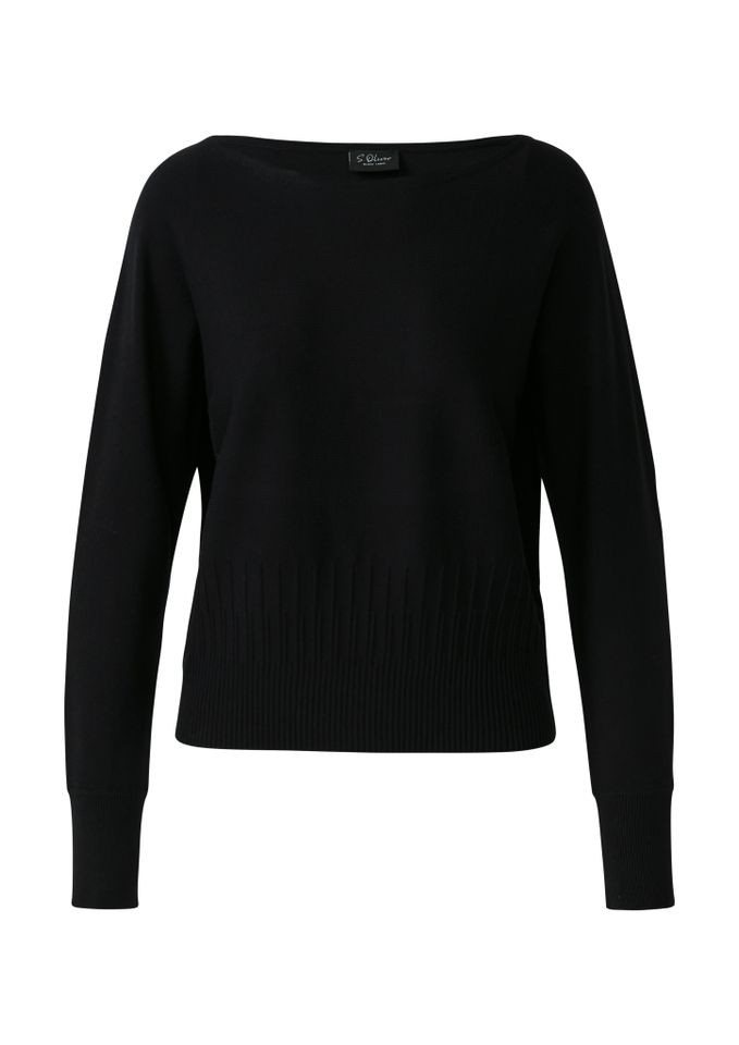 s.Oliver BLACK LABEL Strickpullover -s.Oliver – Damen Strickpullover – Viskosemix – Fledermausärmel von s.Oliver BLACK LABEL