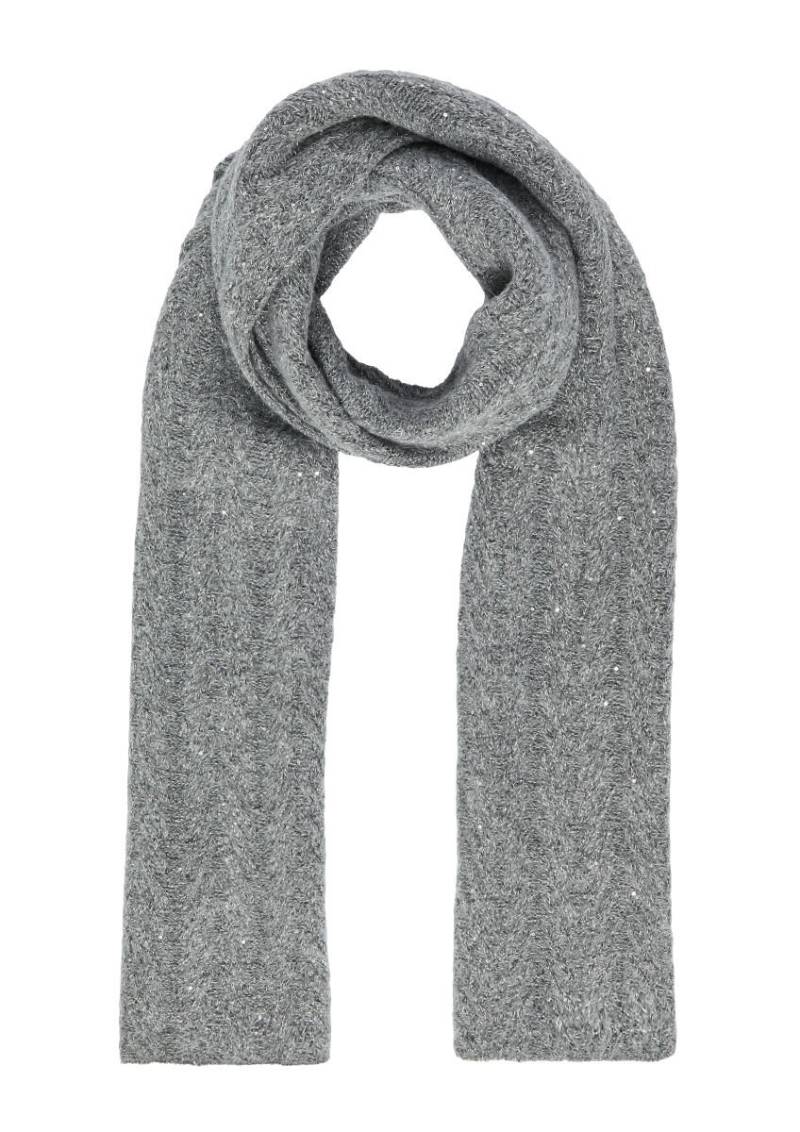 s.Oliver BLACK LABEL - Strickschal mit Pailletten grau - Gr. - ONE SIZE von s.Oliver BLACK LABEL