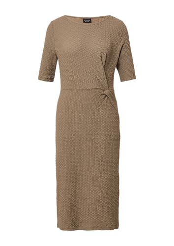 s.Oliver BLACK LABEL Strukturiertes Jersey-Etuikleid mit Knotendetail Sandstein 44 von s.Oliver BLACK LABEL