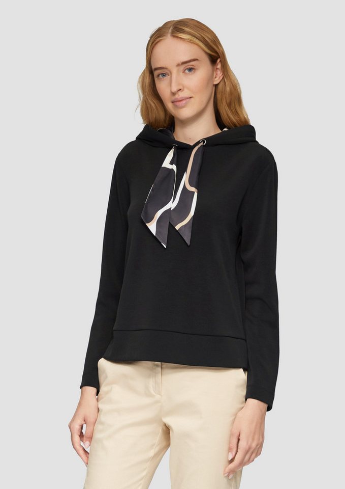 s.Oliver BLACK LABEL Sweatshirt Sweatshirt mit Satinfutter in der Kapuze von s.Oliver BLACK LABEL