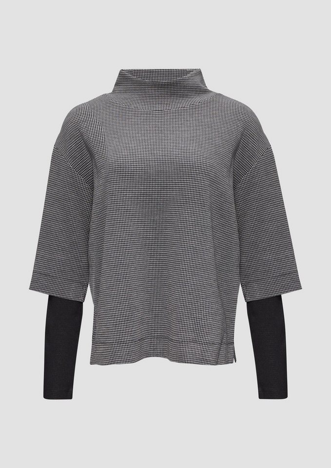 s.Oliver BLACK LABEL Sweatshirt Relaxtes Sweatshirt im Layering-Look von s.Oliver BLACK LABEL