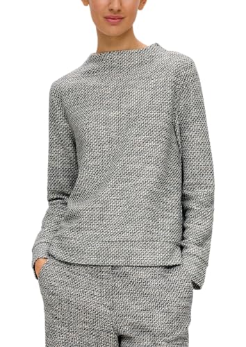 s.Oliver BLACK LABEL Sweatshirt aus Bouclé grau meliert 38 von s.Oliver BLACK LABEL