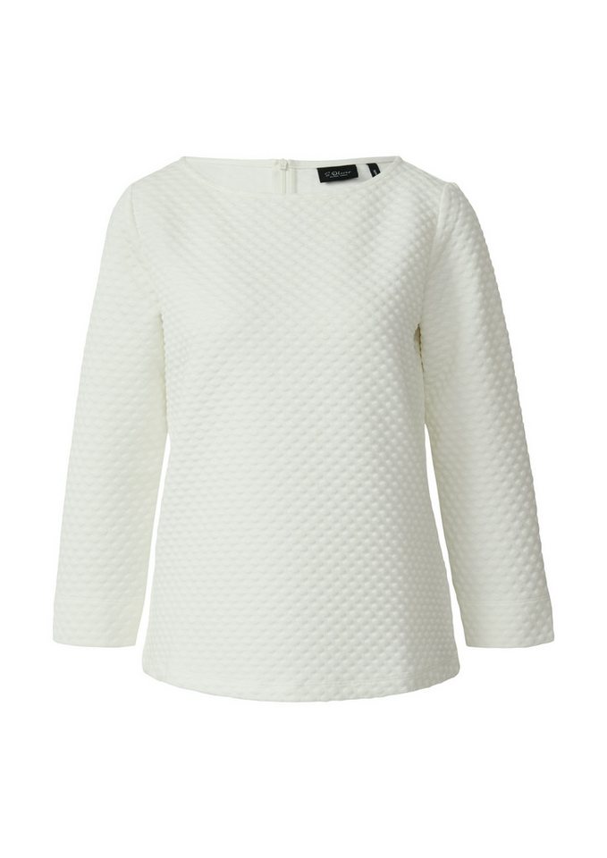 s.Oliver BLACK LABEL Sweatshirt im Relaxed Fit mit U-Boot-Ausschnitt von s.Oliver BLACK LABEL