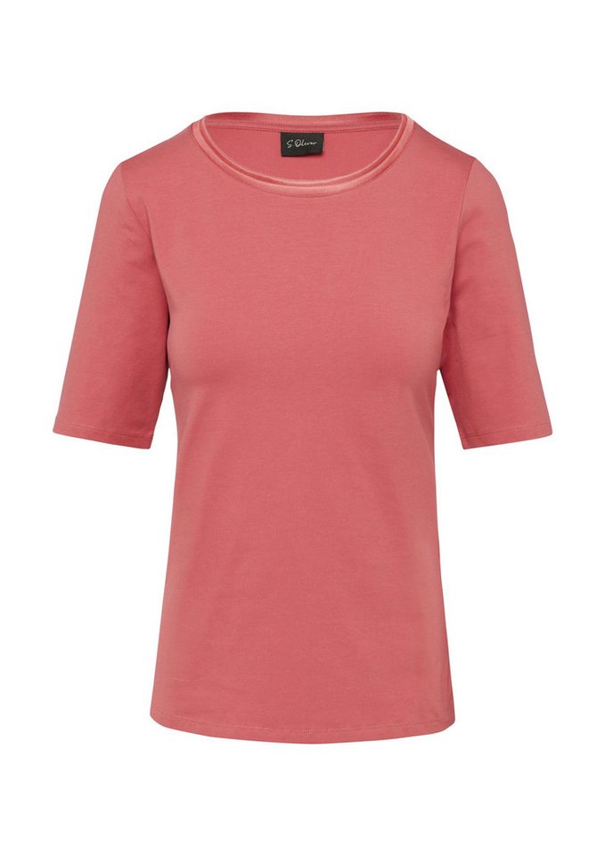 s.Oliver BLACK LABEL T-Shirt - Modernes Damen-T-Shirt mit Doublelayer-Detail von s.Oliver BLACK LABEL