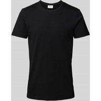 s.Oliver BLACK LABEL T-Shirt mit Rundhalsausschnitt in Black, Größe L von s.Oliver BLACK LABEL