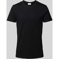 s.Oliver BLACK LABEL T-Shirt mit Rundhalsausschnitt in Black, Größe M von s.Oliver BLACK LABEL