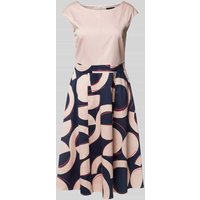 s.Oliver BLACK LABEL Tailliertes Etuikleid aus Baumwoll-Elasthan-Mix in Rose, Größe 46 von s.Oliver BLACK LABEL