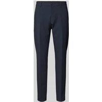 s.Oliver BLACK LABEL Tapered Fit Anzughose mit Bügelfalten Modell 'Pure Flex' in Marine, Größe 46 s.Oliver BLACK LABEL Tapered Fit Anzughose mit Bügelfalten Modell 'Pure Flex' in Marine, Größe 46 von s.Oliver BLACK LABEL