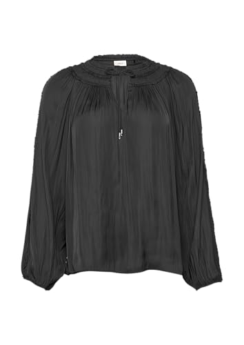 s.Oliver BLACK LABEL Tunika-Bluse mit Rüschen-Details schwarz 42 von s.Oliver BLACK LABEL