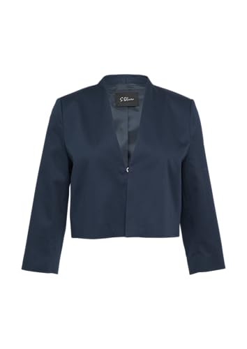 s.Oliver Black Label Damen 2166216 Short Blazer, Navy, 46 von s.Oliver BLACK LABEL