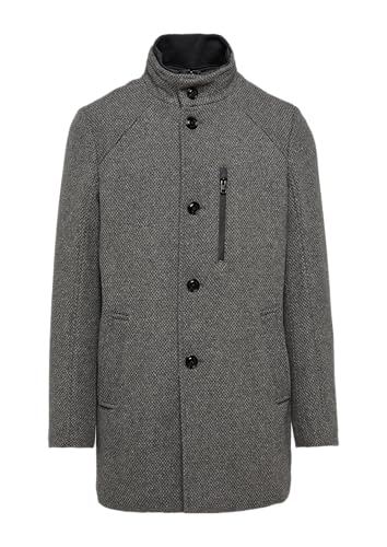 s.Oliver BLACK LABEL Wattierter Wollmix-Mantel mit herausnehmbarem Einsatz grau 98 von s.Oliver BLACK LABEL